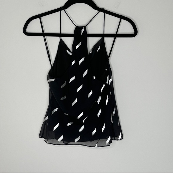 Alice + Olivia Women’s XS‎ Silk Drape Neck Ribbon Tape Blast $225 NWT - Picture 8 of 13